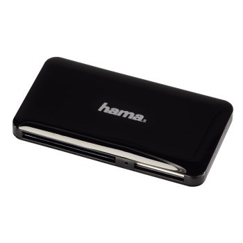 Картридер HAMA H-114837 SD всех стандартов Slim USB 3.0 поддерживает SDXC/microSDXC черный