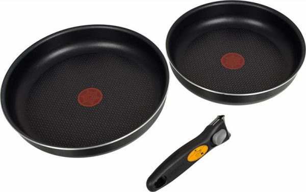 Набор сковородок Tefal Ingenio 041 31 820 (3 предмета) круглая алюминий листовой черный