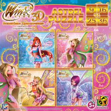 Настольная игра Astrel Games Винкс 3D Феи 4в1