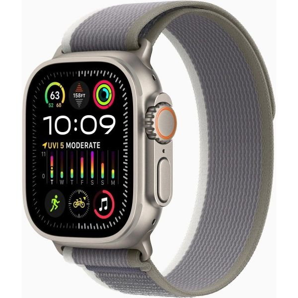 Умные часы Apple Watch Ultra 2 A2986 титан/зеленый/серый [mrf43ll/a]